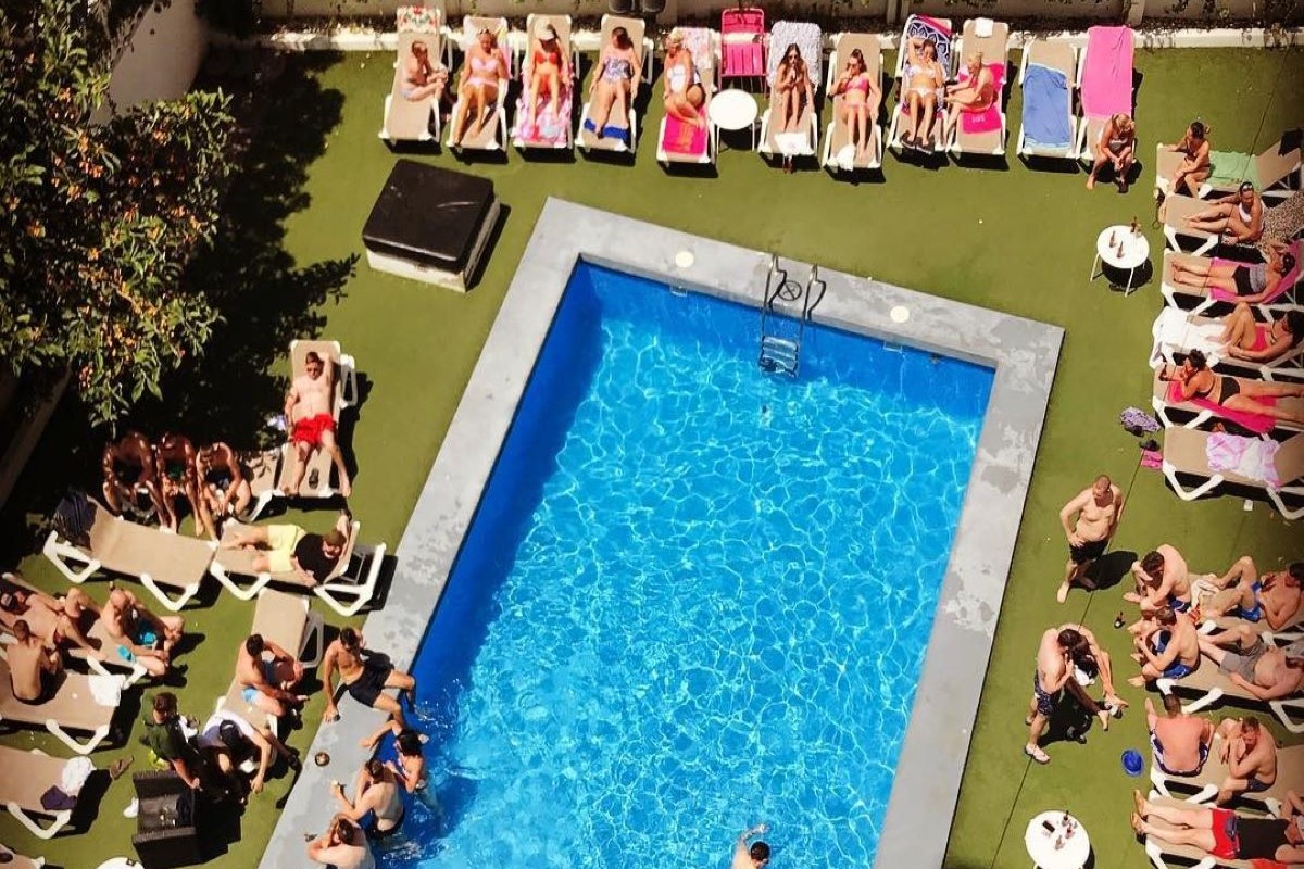 Now Benidorm - lively swimming pool