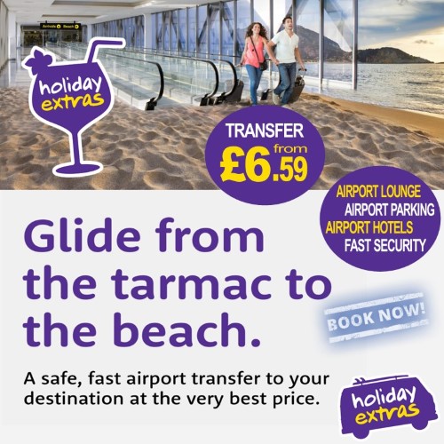 To and from Alicante Airport with Holiday Extras, plus Airport Parking, Airport Lounges and Airport Hotels