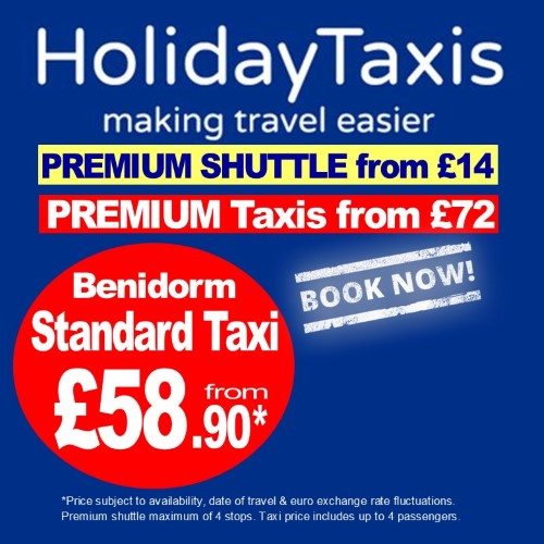 To and from Alicante Airport with Holiday Taxis Premium Taxis and Shuttles